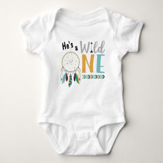 Jongens Dreamcatcher Wild ONE 1st Birthday Outfit Romper