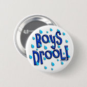 Jongens Drool. Knoop Ronde Button 5,7 Cm (Voorkant /achterkant)