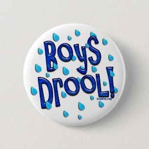 Jongens Drool. Knoop Ronde Button 5,7 Cm