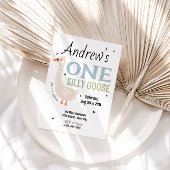 Jongens Een Gekke Gans Zomer Kinder Eerste Verjaar Kaart