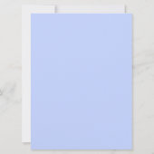 Jongen's eerste communiqué-uitnodiging blauw kaart (Achterkant)