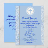 Jongens Eerste Heilige Communauteit Uitnodigingen (Voorkant / Achterkant)