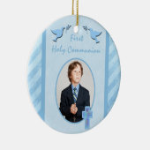 Jongen's eerste Heilige Communie Foto Ornament Kee (Rechts)