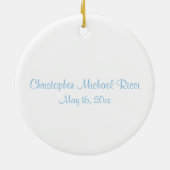 Jongen's eerste Heilige Communie Foto Ornament Kee (Achterkant)