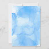 Jongens Eerste Heilige Communie Hemelblauwe Waterv Kaart (Achterkant)