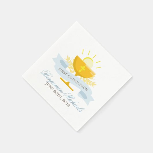 Jongens Eerste Heilige Communie Servet (Hoek)