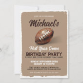  jongens eerste jaar down 1e verjaardagsfeest kaart (Voorkant)