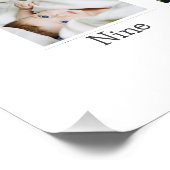 Jongens Eerste Jaar Sun Verjaardag Foto Collage Po Perfect Poster (Hoek)