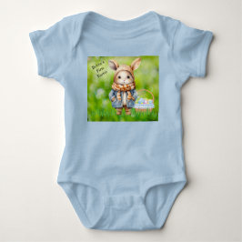 Jongen's eerste Pasen Voeg naam toe Cute Baby Body Romper