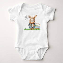 Jongens eerste Pasen Voeg naam toe Cute Romper
