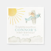 Jongens eerste reis rond de zon servet (Voorkant)