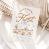 Jongens eerste Rodeo Verjaardagsuitnodiging Kaart