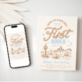 Jongens eerste Rodeo Verjaardagsuitnodiging Kaart