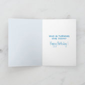 Jongens eerste verjaardag Cupcake Kaart (Binnen)