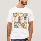 Jongens eerste verjaardag - Oerwoud Safari Daddy T T-shirt (Voorkant)