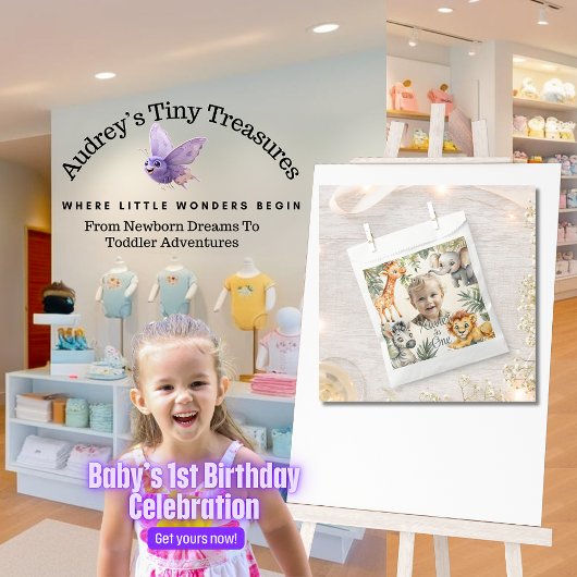 Jongens eerste verjaardag - Oerwoud Safari Favorie Bedankzakje