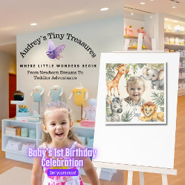 Jongens eerste verjaardag - Oerwoud Safari Napkins Servet