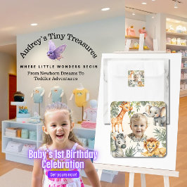 Jongens eerste verjaardag - Oerwoud Safari Sticker