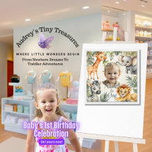 Jongen's eerste verjaardag - Oerwoud Yard Sign