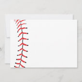 Jongen's eerste verjaardag Uitnodiging Baseball (Achterkant)