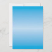 Jongens eerste verjaardagsuitnodiging kaart (Achterkant)