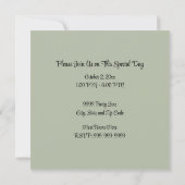 Jongens eerste verjaardagsuitnodiging - Oerwoud Sa Kaart (Achterkant)