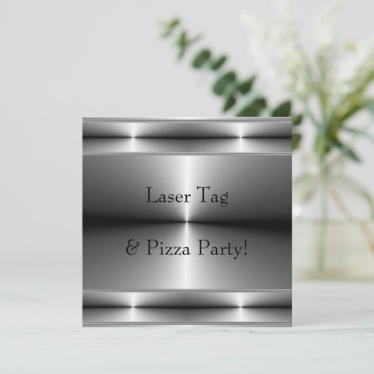 Jongens Elk nummer Verjaardag Party Sjabloon Kaart (Staand voorkant)