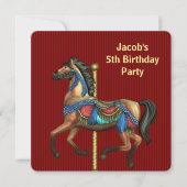 Jongens elk nummer verjaardagsfeestje kaart (Voorkant)