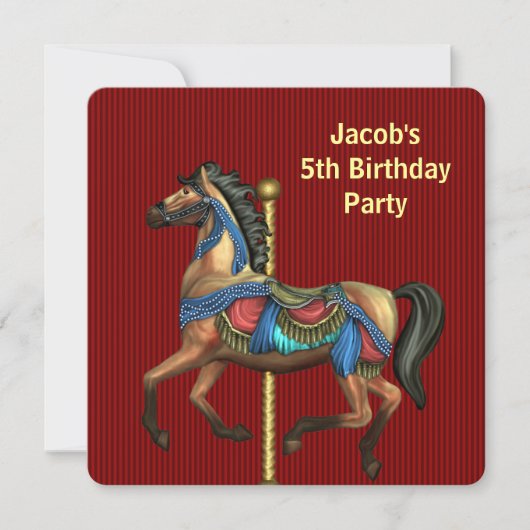 Jongens elk nummer verjaardagsfeestje kaart (Voorkant)