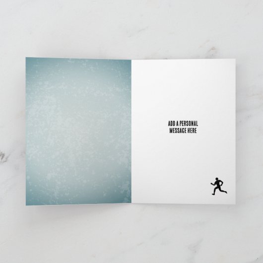 Jongens en atletische mannen - verjaardag van Runn Kaart (Binnen)