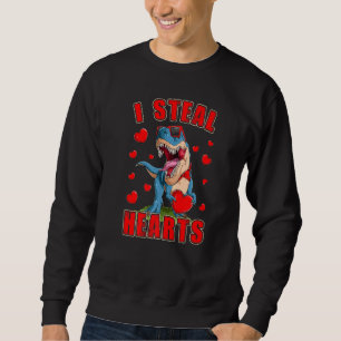 Jongens en Mannen Funny I Steal Hearts Dinosaur T Trui