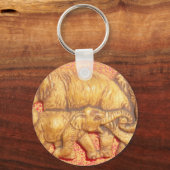 Jongens en meisjes Elephant Family Cool Matata Gif Sleutelhanger (Voorkant)