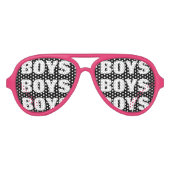 Jongens en Meisjes feesttinten | Grappige roze bri Aviator Zonnebril (Voorkant)