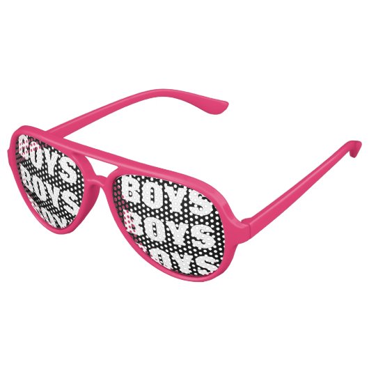 Jongens en Meisjes feesttinten | Grappige roze bri Aviator Zonnebril (Gekanteld)