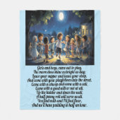 Jongens en Meisjes - Kwekerij Rhyme Fleece Deken (Voorkant)