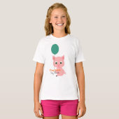 Jongens En Meisjes Tiener Schattige Varken Graphic T-shirt (Voorkant volledig)