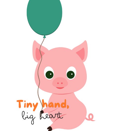 Jongens En Meisjes Tiener Schattige Varken Graphic T-shirt