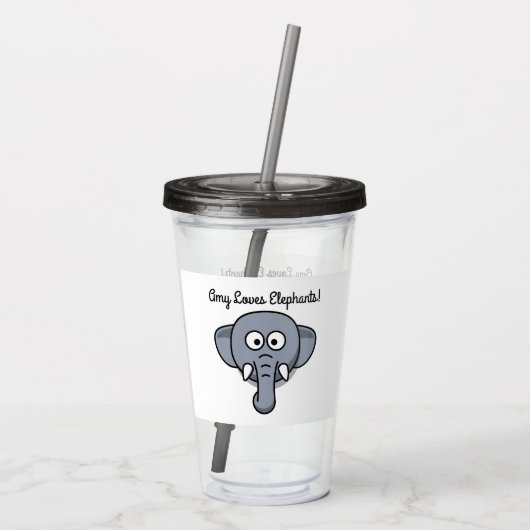 Jongens- en meisjesliefdesweeshuizen acryl drinkbeker (Achterkant)