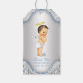 Jongens Engel Doop Dank u Cadeaulabel (Voorkant)