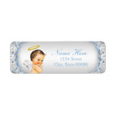 Jongens Engel Doop Doop Etiket (Voorkant)