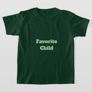Jongens Favoriete Kind Groen T-shirt
