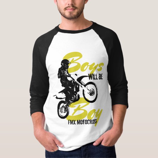 Jongens FMX Motocross T-shirt (Voorkant)