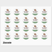 Jongens Football 1e Verjaardag Touchdown Favor Ronde Sticker (Vel)
