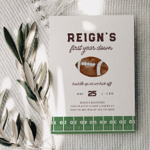 Jongens Football Eerste Jaar Down 1st Verjaardagsf