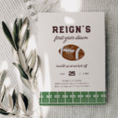 Jongens Football Eerste Jaar Down 1st Verjaardagsf Kaart