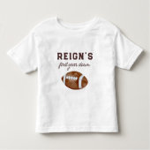 Jongens Football Eerste Jaar Down 1st Verjaardagsf Kinder Shirts (Voorkant)