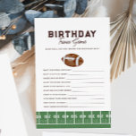 Jongens Football Eerste Jaar Down 1st Verjaardagst<br><div class="desc">Huddle up met je vrienden en geliefden - het is game time! Nodig je feestgangers uit om het verjaardagsfeestje van je kleine kereltje te vieren met een leuk trivia-verjaardagsfeestje!</div>