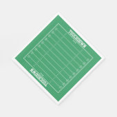 Jongens Football Groene Sport Verjaardag Servet (Hoek)