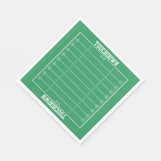 Jongens Football Groene Sport Verjaardag Servet (Hoek)