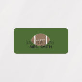 Jongens Football Groene waterdichte labels (Design 1)